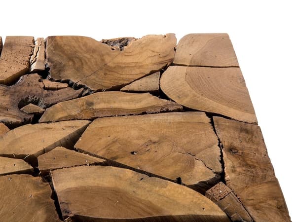 Sidebord i teak i lyst tre Rustikk stil Aksentbord