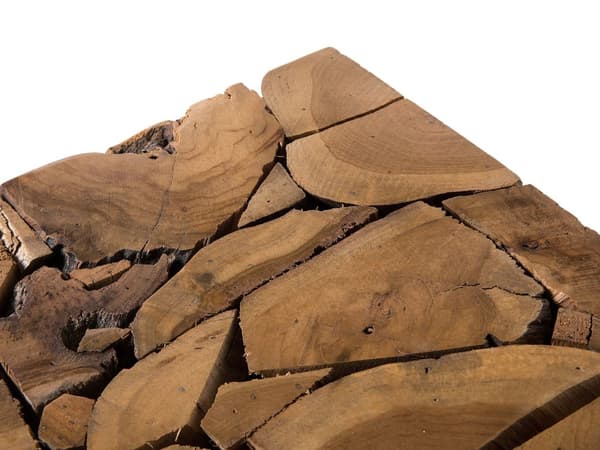 Sidebord i teak i lyst tre Rustikk stil Aksentbord