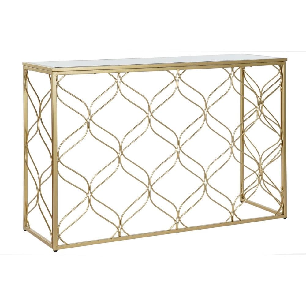 Konsol DKD Home Decor Speglar Gyllene Metall (120 x 40 x 82 cm)