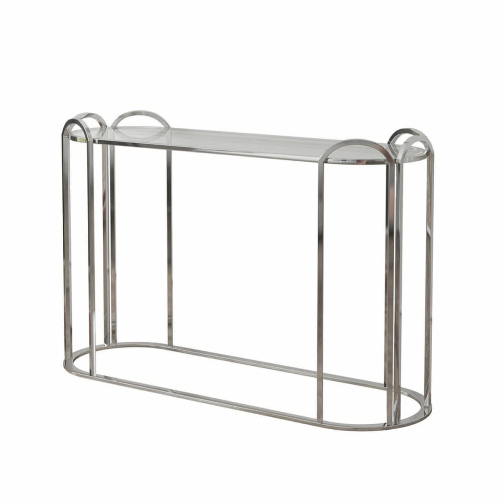 Konsol DKD Home Decor Glas Metall Silver (120 x 40 x 78 cm)
