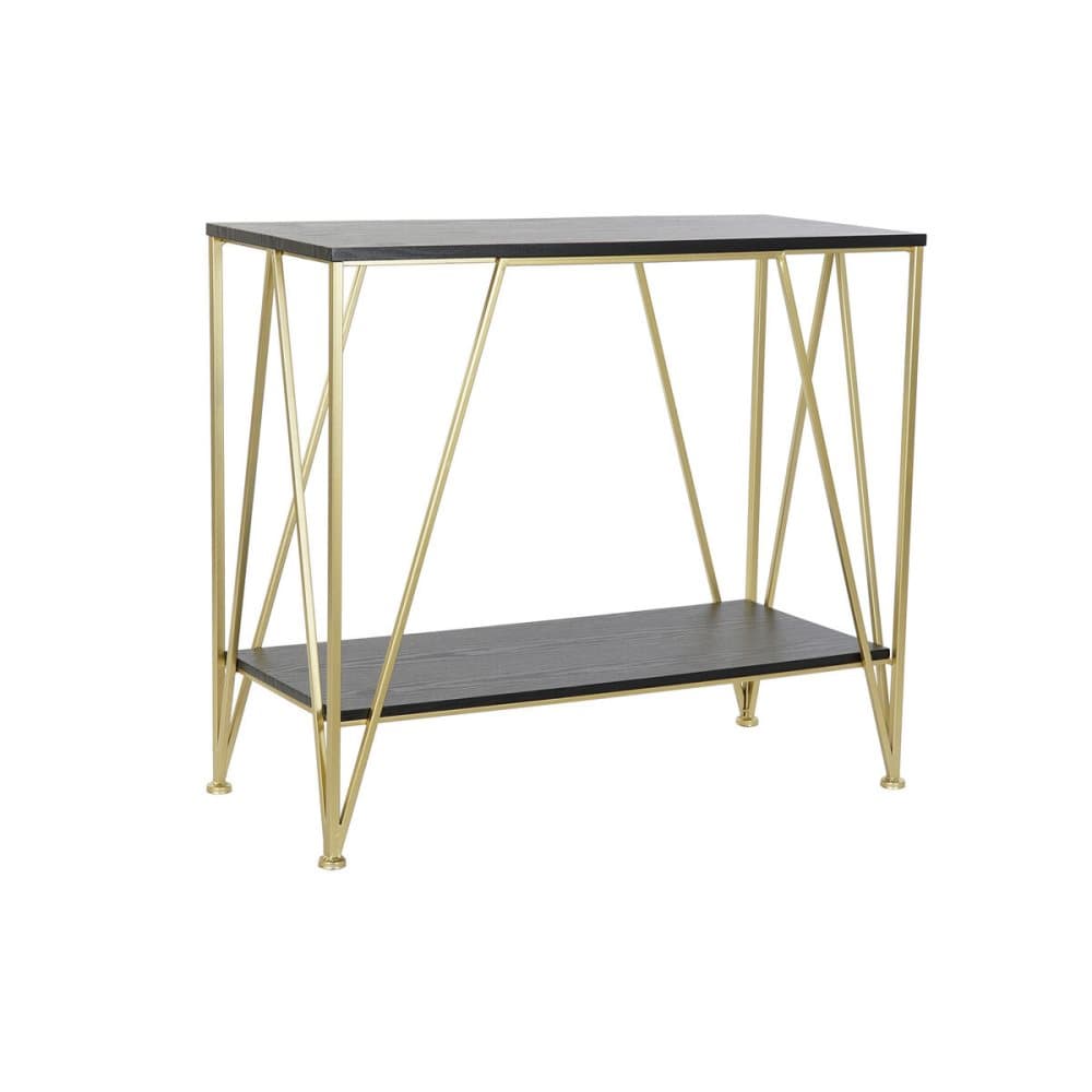 Konsol DKD Home Decor Svart Gyllene Metall Trä (81,5 x 36 x 71,5 cm)