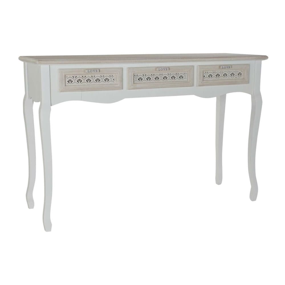 Konsol DKD Home Decor Trä MDF Vit Arab (120 x 40 x 78 cm)