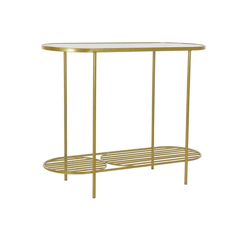 Konsol DKD Home Decor Glas Gyllene Järn (99,5 x 38 x 80 cm)