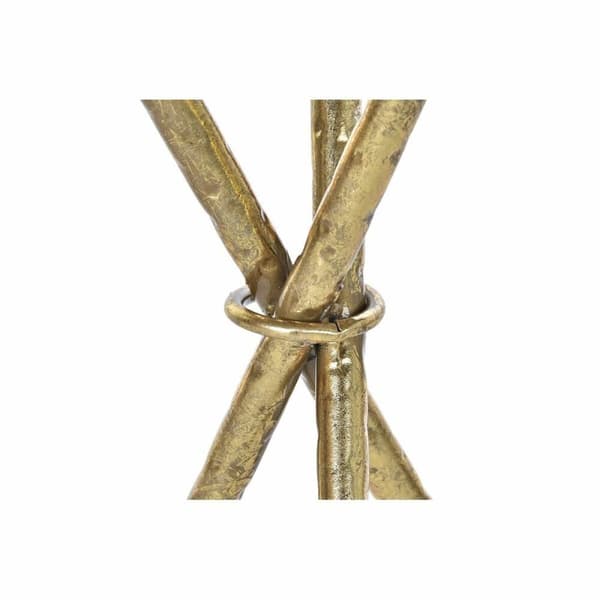 Set med 2 små borde DKD Home Decor Spejl Gylden Metal Orientalsk (35 x 35 x 71 cm) (2 pcs)