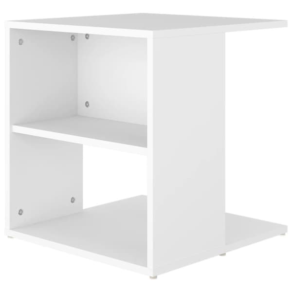 vidaXL sidebord 45x45x48 cm konstrueret træ hvid