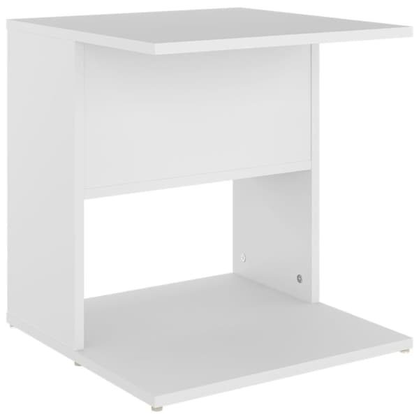 vidaXL sidebord 45x45x48 cm konstrueret træ hvid