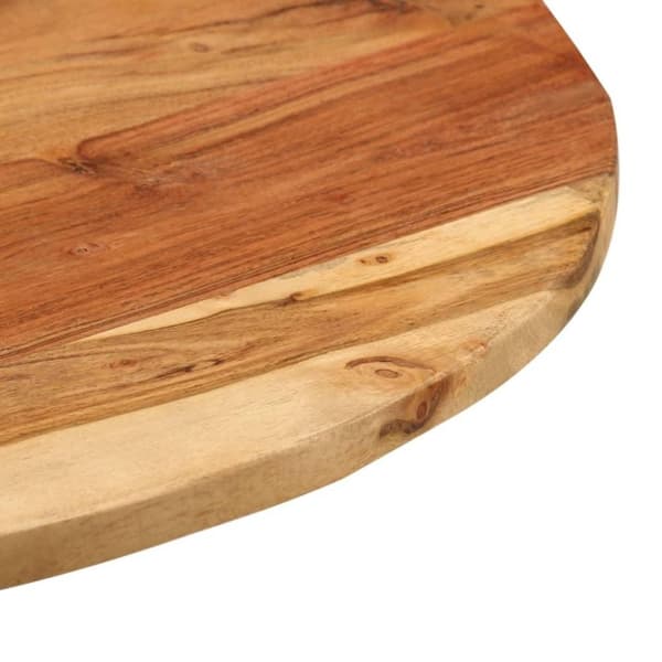 vidaXL Sidebord 60x(42-62) cm heltre akasie og støpejern
