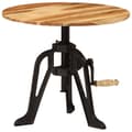 Miniatyrbilde 9 av 10: vidaXL Sidebord 60x(42-62) cm heltre akasie og støpejern