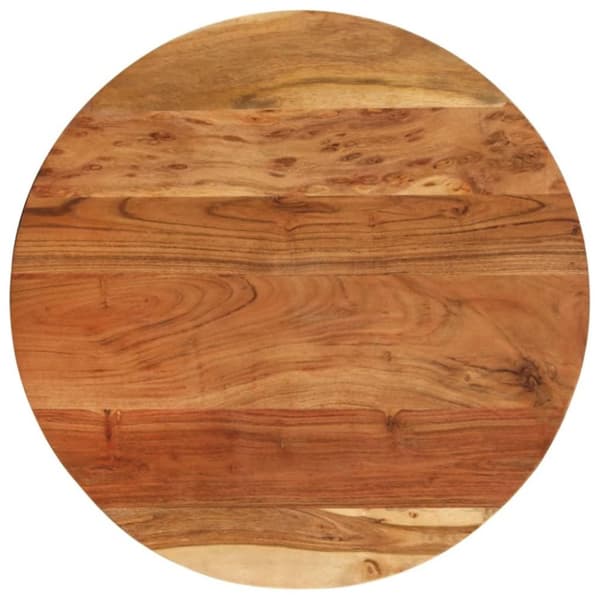 vidaXL Sidebord 60x(42-62) cm heltre akasie og støpejern