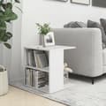 Miniatyrbilde 7 av 8: vidaXL Sidebord hvit 45x45x48 cm konstruert tre