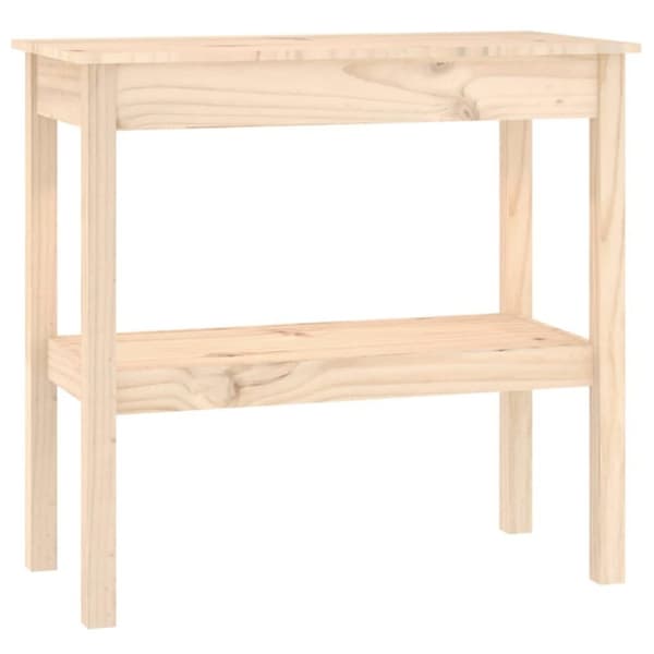 vidaXL Konsollbord 80x40x75 cm heltre furu