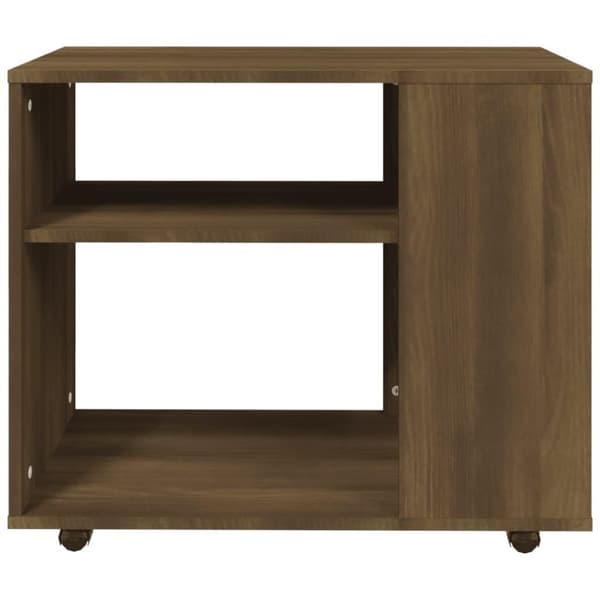 vidaXL Sidebord brun eik 70x35x55 cm konstruert tre