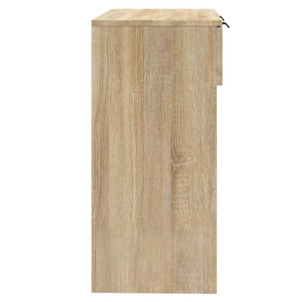 vidaXL konsolbord 90x36x75 cm konstrueret træ sonoma-eg