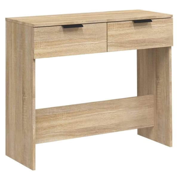 vidaXL konsolbord 90x36x75 cm konstrueret træ sonoma-eg