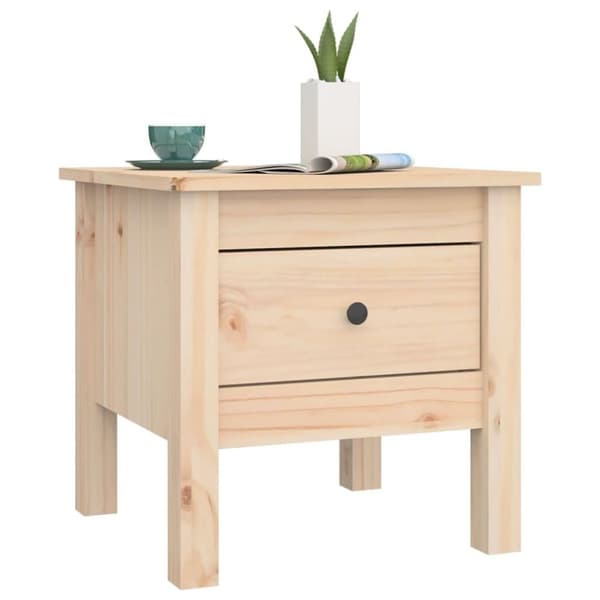 vidaXL sidebord 40x40x39 cm massivt fyrretræ