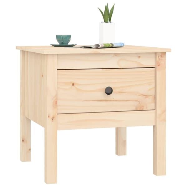 vidaXL sideborde 2 stk. 50x50x49 cm massivt fyrretræ