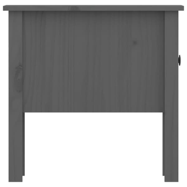 vidaXL Sivupöydät 2 kpl harmaa 50x50x49 cm täysi mänty