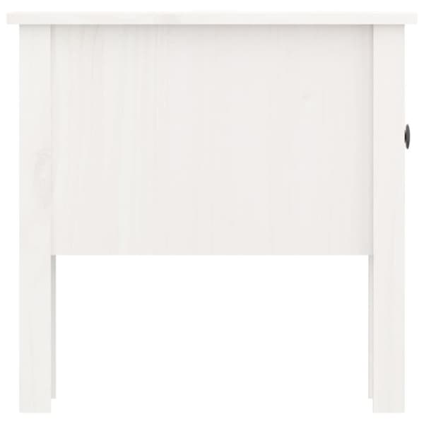 vidaXL sidebord 50x50x49 cm massivt fyrretræ hvid