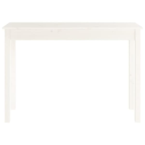 vidaXL konsolbord 110x40x75 cm massivt fyrretræ hvid