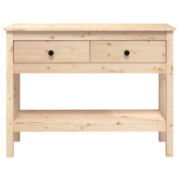 vidaXL Konsolipöytä 100x35x75 cm täysi mänty