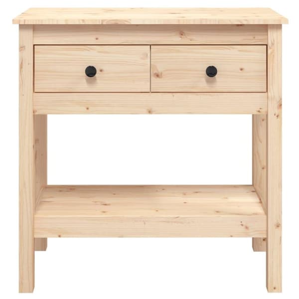 vidaXL Konsolipöytä 75x35x75 cm täysi mänty
