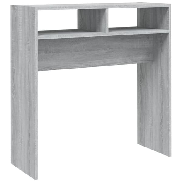 vidaXL Konsolipöytä harmaa Sonoma 78x30x80 cm tekninen puu