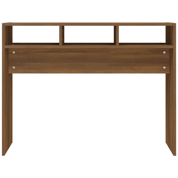 vidaXL Konsolipöytä ruskea tammi 105x30x80 cm tekninen puu