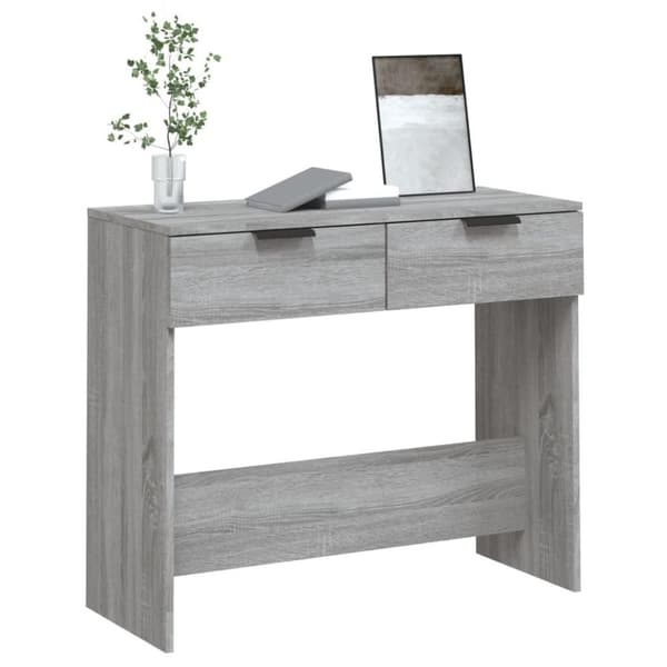 vidaXL Konsolipöytä harmaa Sonoma 90x36x75 cm tekninen puu