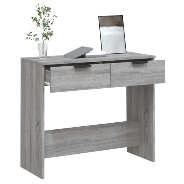 vidaXL Konsolipöytä harmaa Sonoma 90x36x75 cm tekninen puu