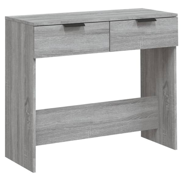 vidaXL Konsolipöytä harmaa Sonoma 90x36x75 cm tekninen puu