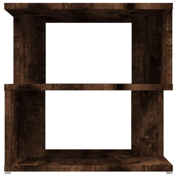vidaXL sidebord 40x40x40 cm konstrueret træ røget egetræsfarve