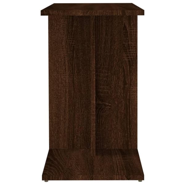 vidaXL sidebord 50x30x50 cm konstrueret træ brun egetræ