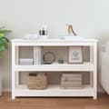 Miniatyrbillede 3 af 9: vidaXL konsolbord 110x40x74 cm massivt fyrretræ hvid