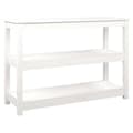 Miniatyrbillede 1 af 9: vidaXL konsolbord 110x40x74 cm massivt fyrretræ hvid