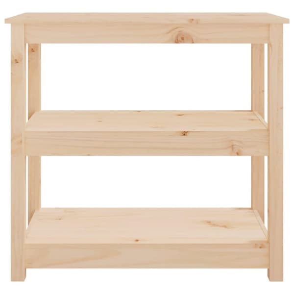 vidaXL konsolbord 80x40x74 cm massivt fyrretræ
