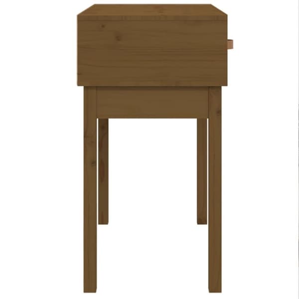 vidaXL Konsolipöytä hunajanruskea 76,5x40x75 cm täysi mänty