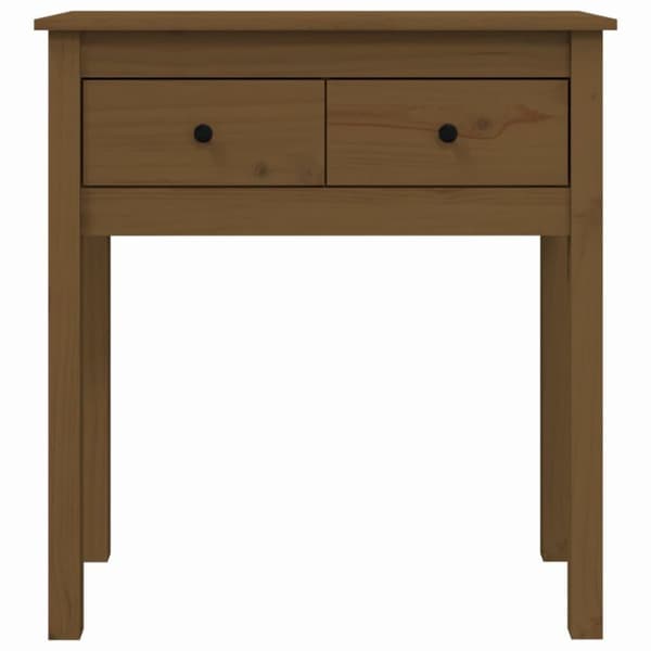 vidaXL Konsolbord honungsbrun 70x35x75 cm massiv furu