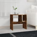 Miniatyrbilde 3 av 10: vidaXL Sidebord røkt eik 50x30x50 cm konstruert tre