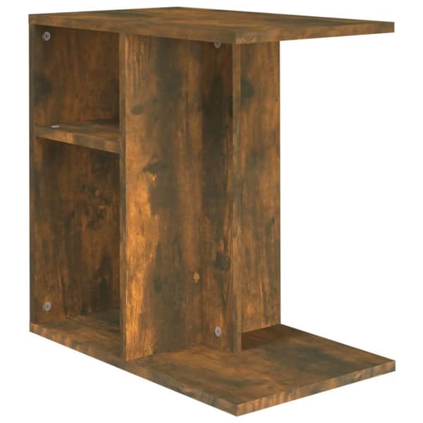 vidaXL Sidebord røkt eik 50x30x50 cm konstruert tre