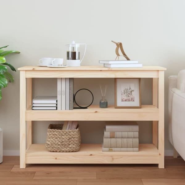 vidaXL Konsolbord 110x40x74 cm massiv furu