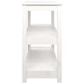 Miniatyrbilde 6 av 9: vidaXL Konsollbord hvit 110x40x74 cm heltre furu