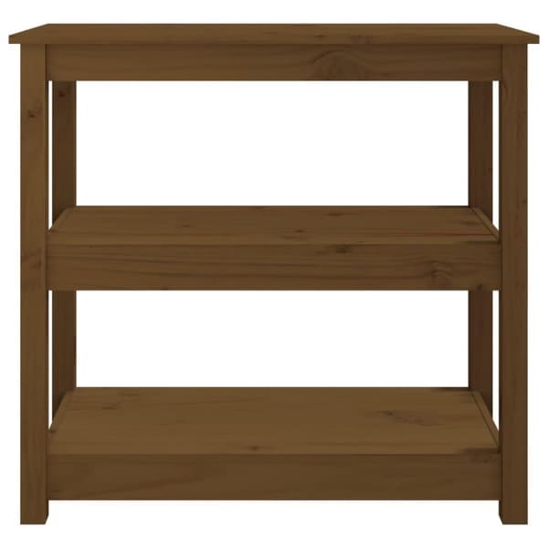vidaXL Konsollbord honningbrun 80x40x74 cm heltre furu