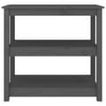 Miniatyrbilde 5 av 9: vidaXL Konsollbord grå 80x40x74 cm heltre furu