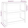 Miniatyrbilde 8 av 9: vidaXL Konsollbord grå 80x40x74 cm heltre furu