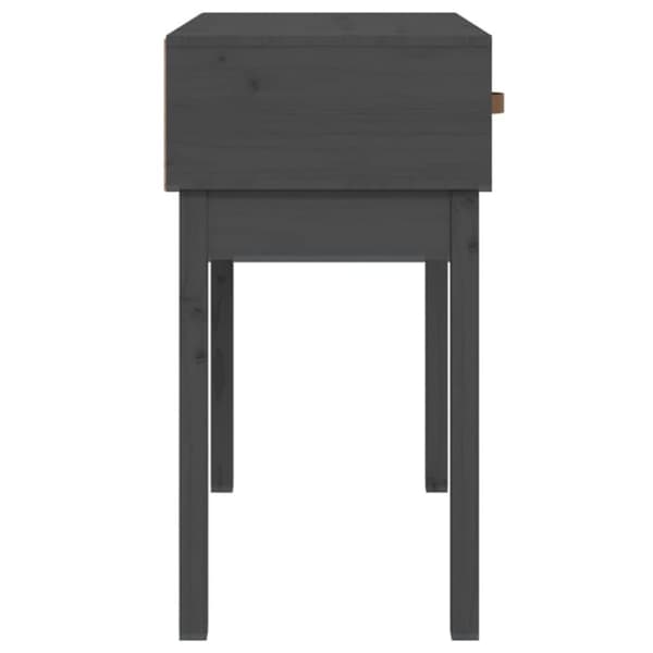 vidaXL Konsollbord grå 76,5x40x75 cm heltre furu