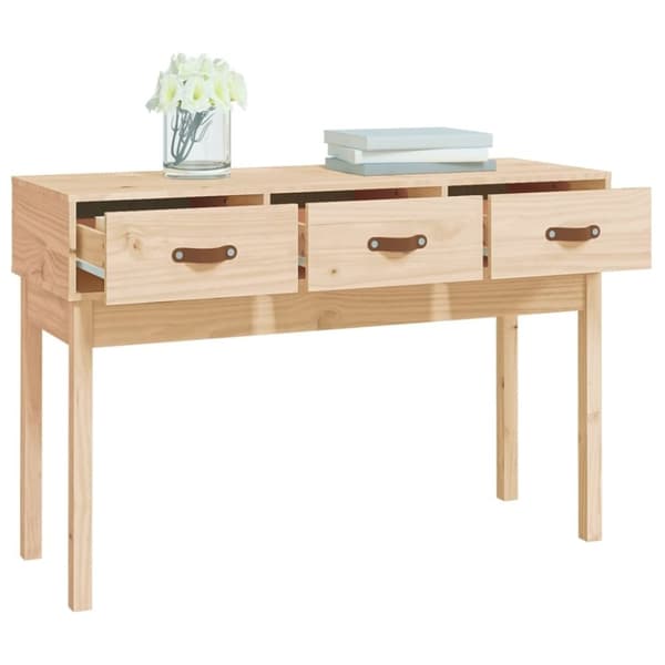 vidaXL Konsolbord 114x40x75 cm massiv furu