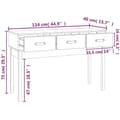 Miniatyrbild 8 av 10: vidaXL Konsolbord 114x40x75 cm massiv furu