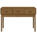 Miniatyrbilde 3 av 10: vidaXL Konsollbord honningbrun 114x40x75 cm heltre furu