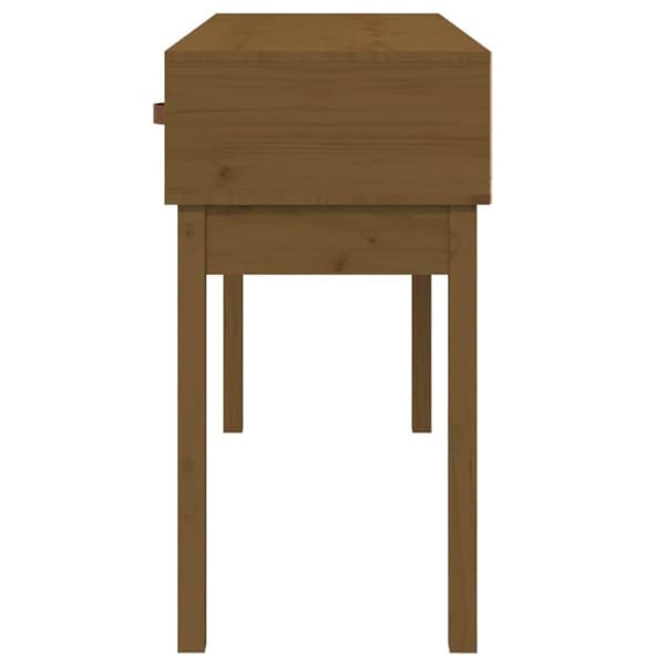 vidaXL Konsollbord honningbrun 114x40x75 cm heltre furu