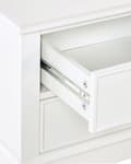 Miniatyrbillede 7 af 8: Konsolbord Hvid MDF 91 x 35 x 75 cm 3 Skuffer Entre Møbler Retro Design